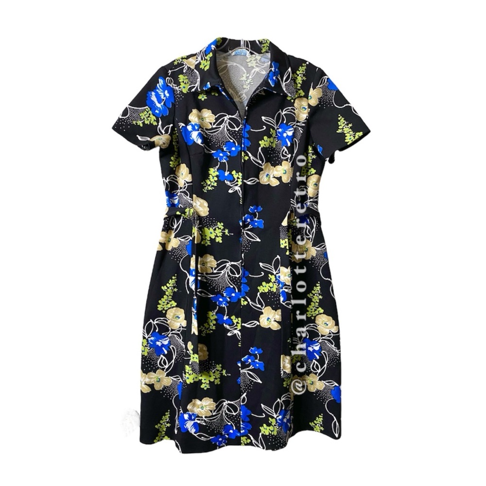 vtg Lady Carol • Floral Jumper Dress